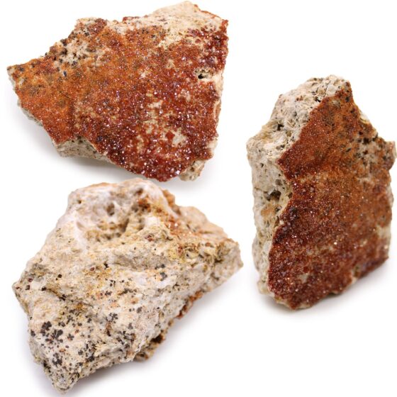 Mineralspecimens – vanadinit (ca. 20 stk) - Billede 1