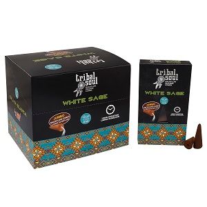 Tribal Soul backflow røgelseskegler – White Sage
