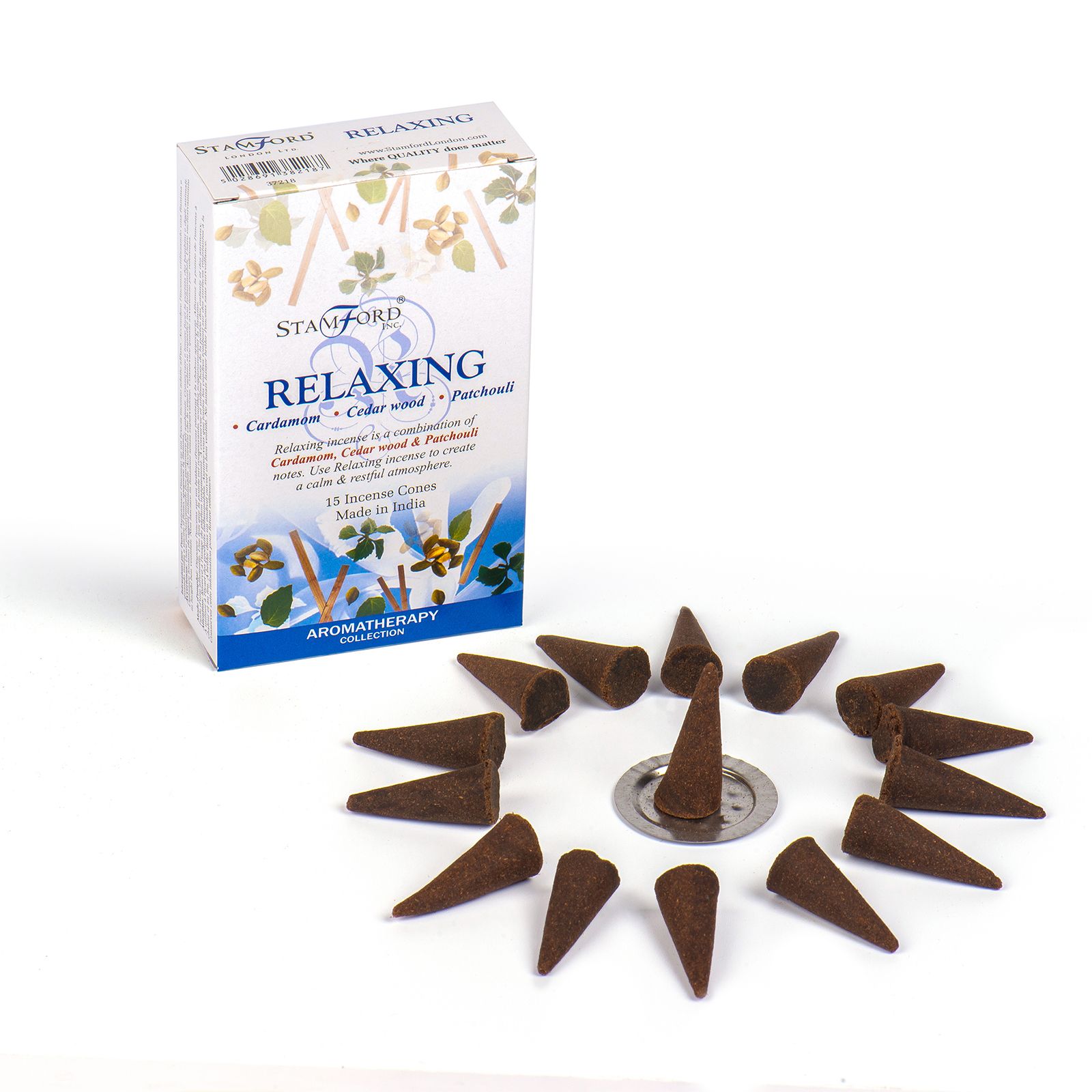 Stamford Premium røgelseskegler – Relaxing