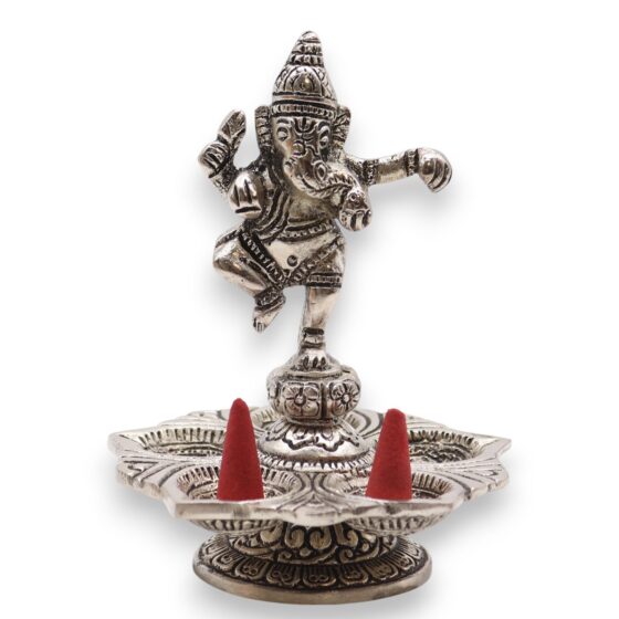 Dancing Ganesha røgelsesholder (14×10 cm) - Billede 2