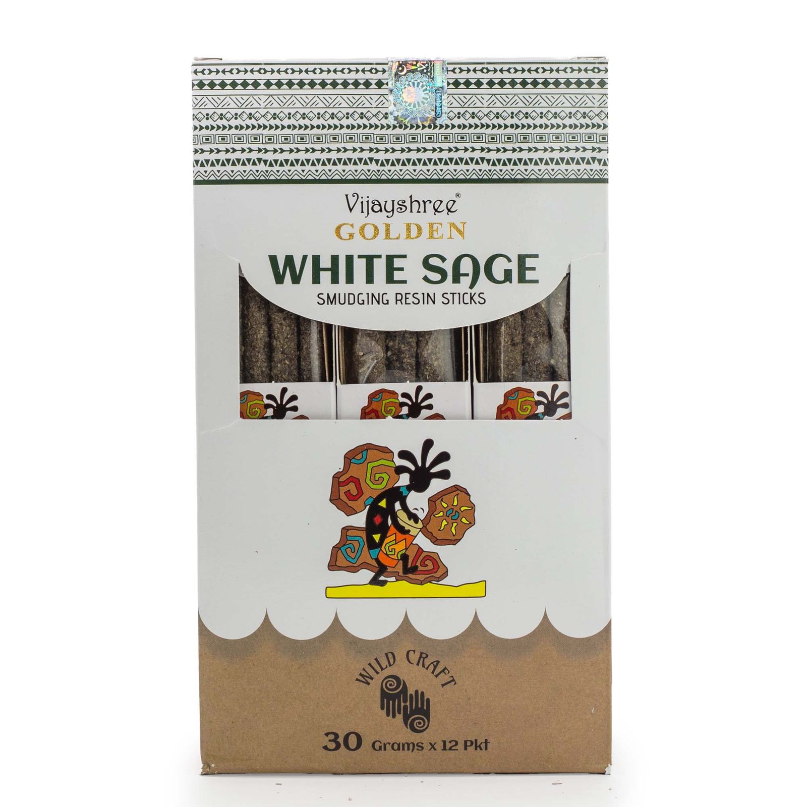 Golden Smudging Resin røgelsespinde – Hvid Salvie