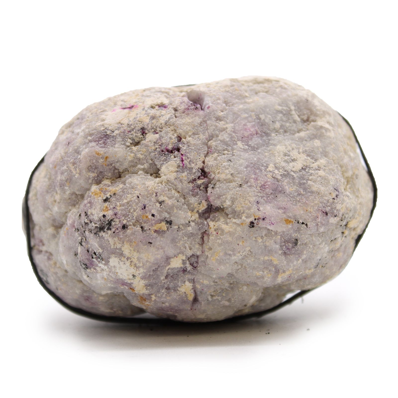 Farvede calcitgeoder – pink + guld
