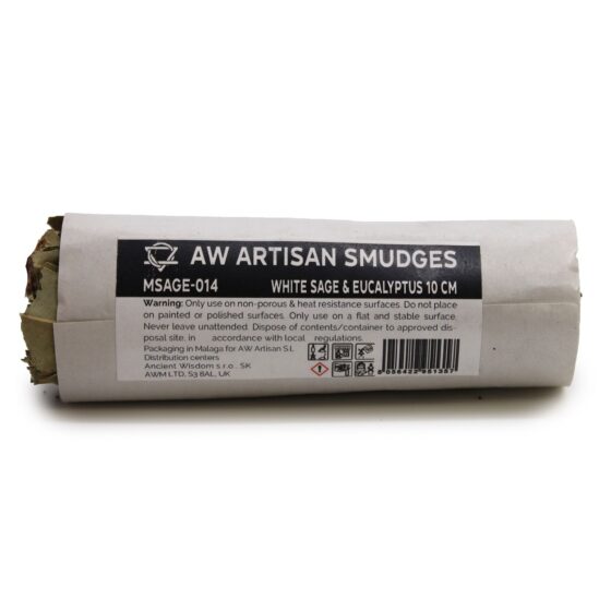 Ancient Wisdom smudge stick – White Sage & Eucalyptus (10 cm) - Billede 2