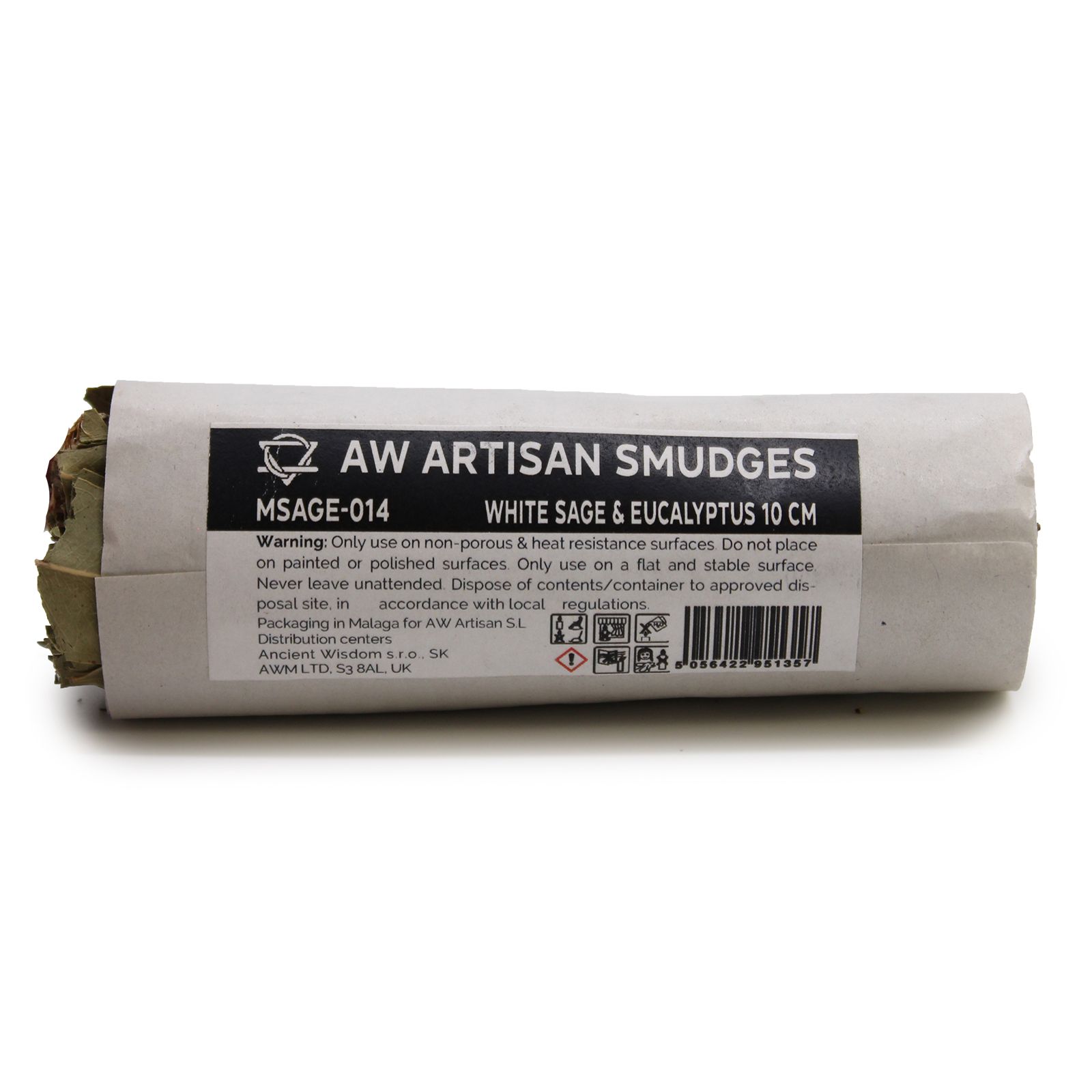 Ancient Wisdom smudge stick – White Sage & Eucalyptus (10 cm)