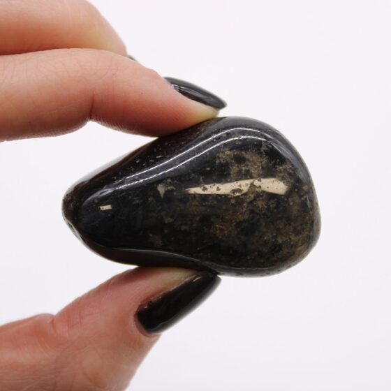 Store afrikanske tromlesten – Sort onyx - Billede 2