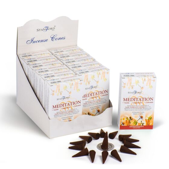 Stamford Premium røgelseskegler – Meditation - Billede 1