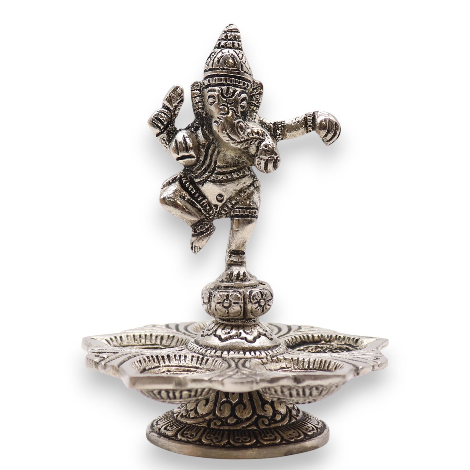 Dancing Ganesha røgelsesholder (14×10 cm)