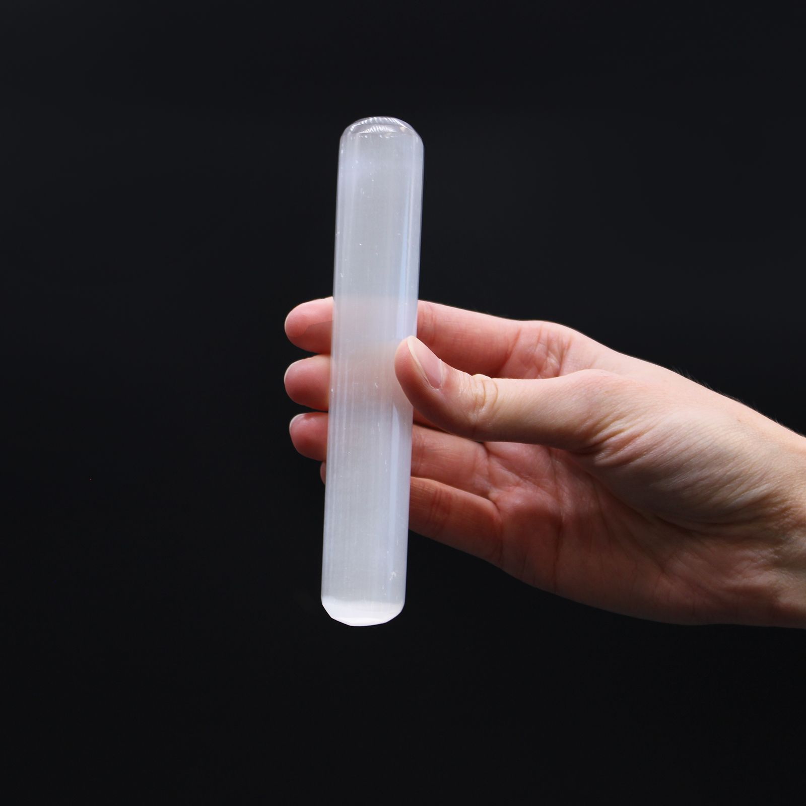Selenitstav – 16 cm (rund i begge ender)