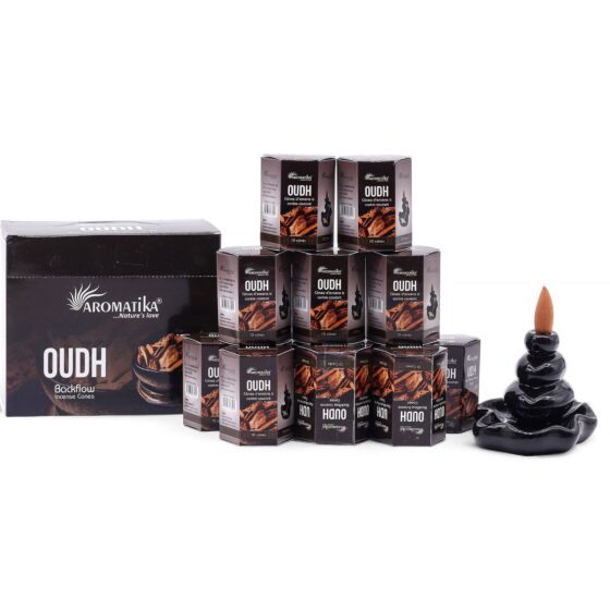Backflow røgelseskegler – Oudh (10 stk)