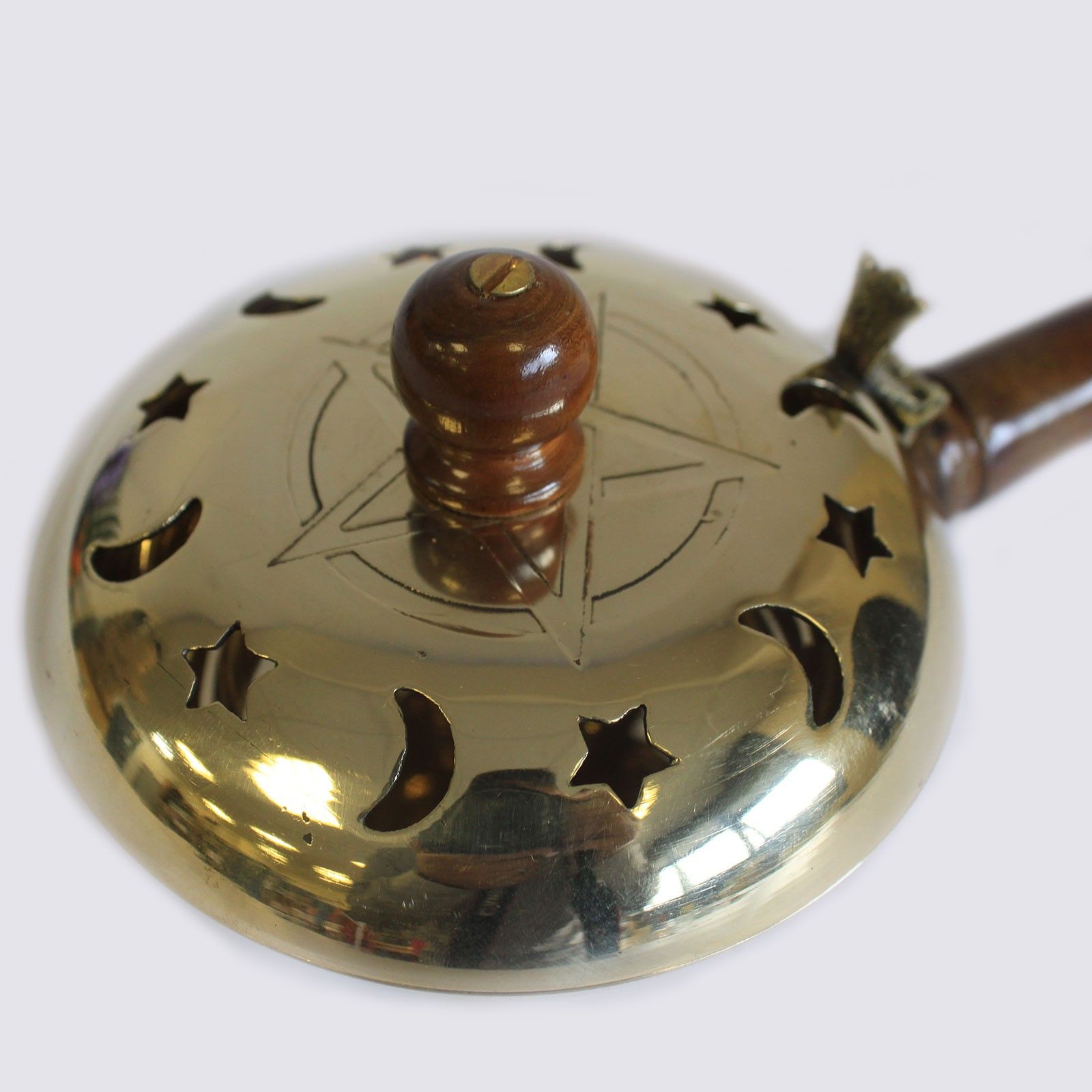 Messing røgelsesbrænder – Pentagram Butler