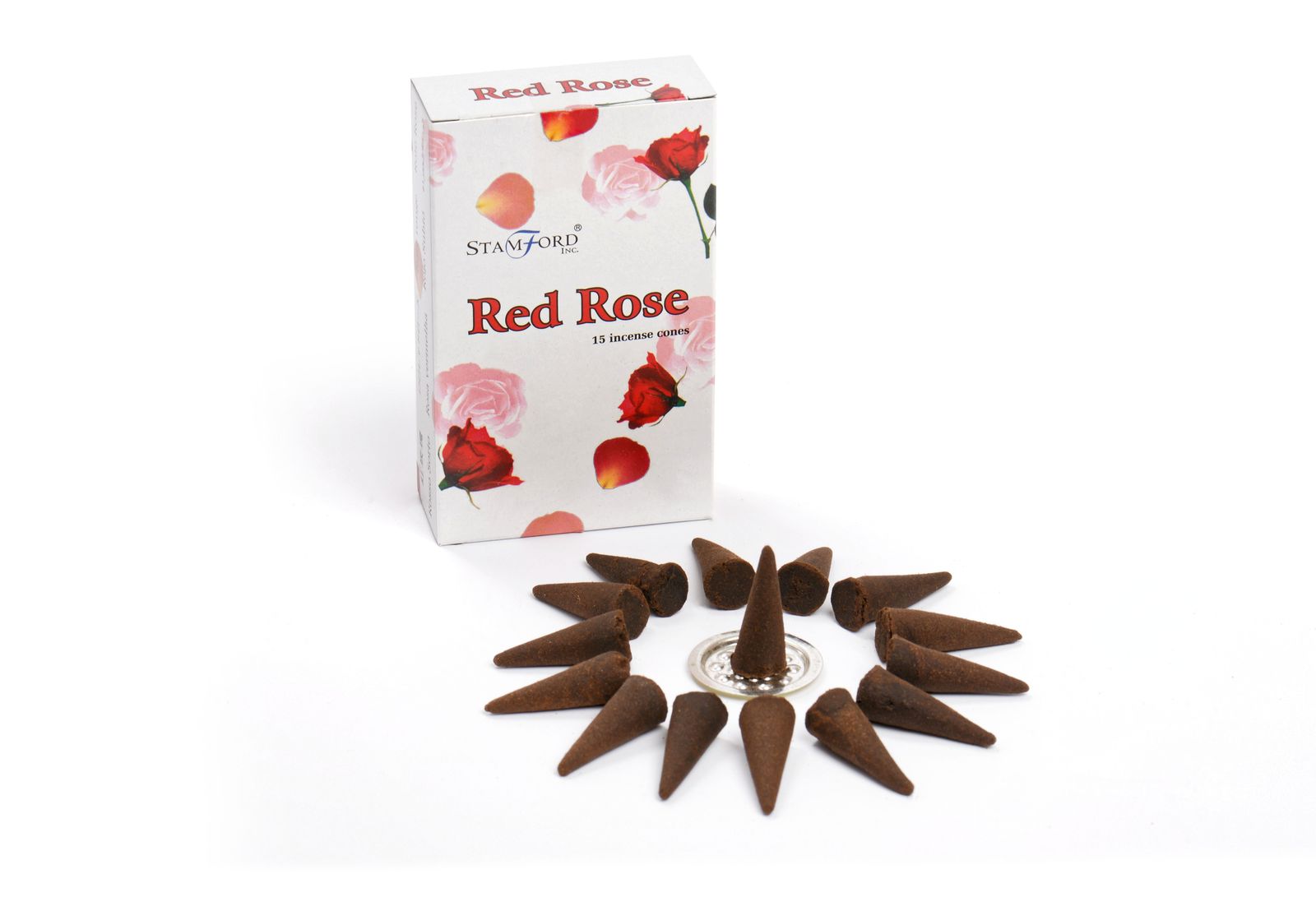 Stamford Premium røgelseskegler – Red Rose