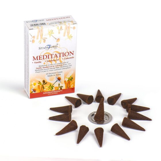Stamford Premium røgelseskegler – Meditation - Billede 2