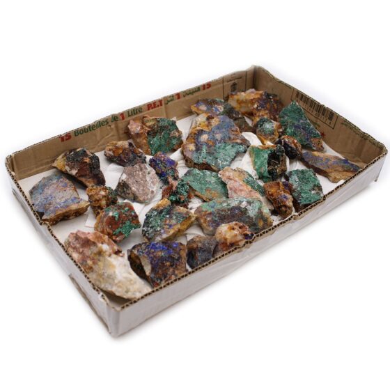 Mineralspecimens – azurit + malakit (ca. 20 stk) - Billede 4