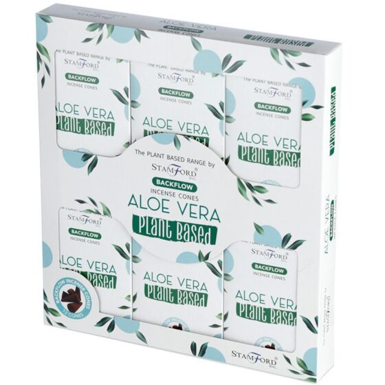 Stamford Plant Based backflow røgelseskegler – Aloe Vera - Billede 3