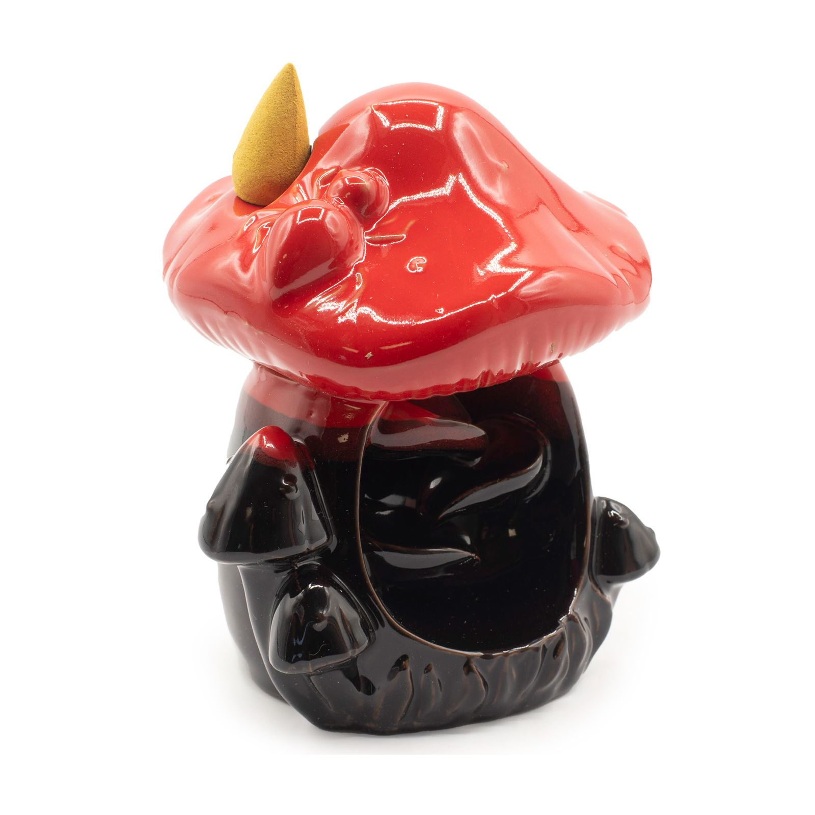 Backflow røgelsesbrænder – Large Red Mushroom