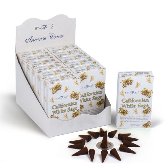 Stamford Premium røgelseskegler – Californian White Sage - Billede 1