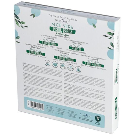 Stamford Plant Based backflow røgelseskegler – Aloe Vera - Billede 2