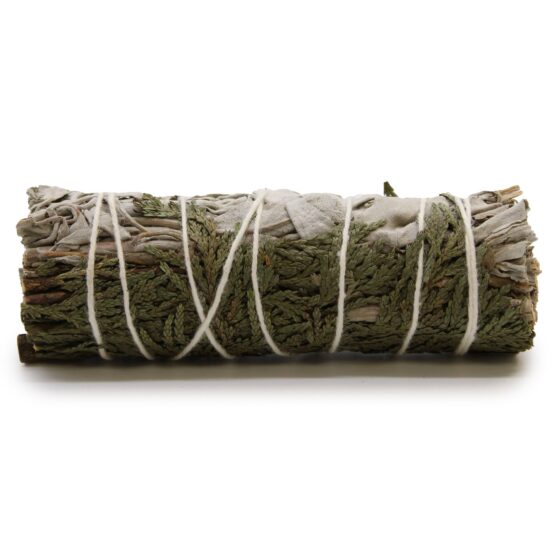 Ancient Wisdom smudge stick – White Sage & Cedar (10 cm) - Billede 1