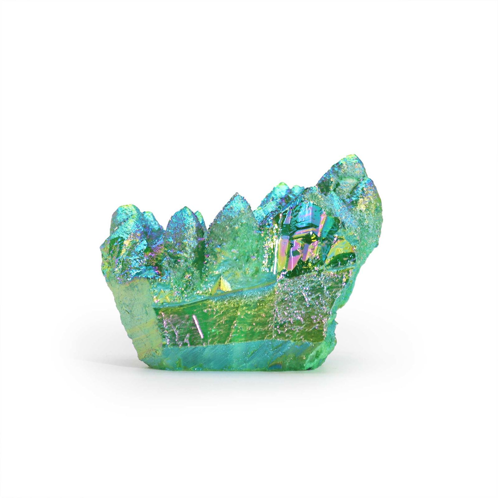 Aura Green Flame kvarts – medium (ca. 100–150 g)