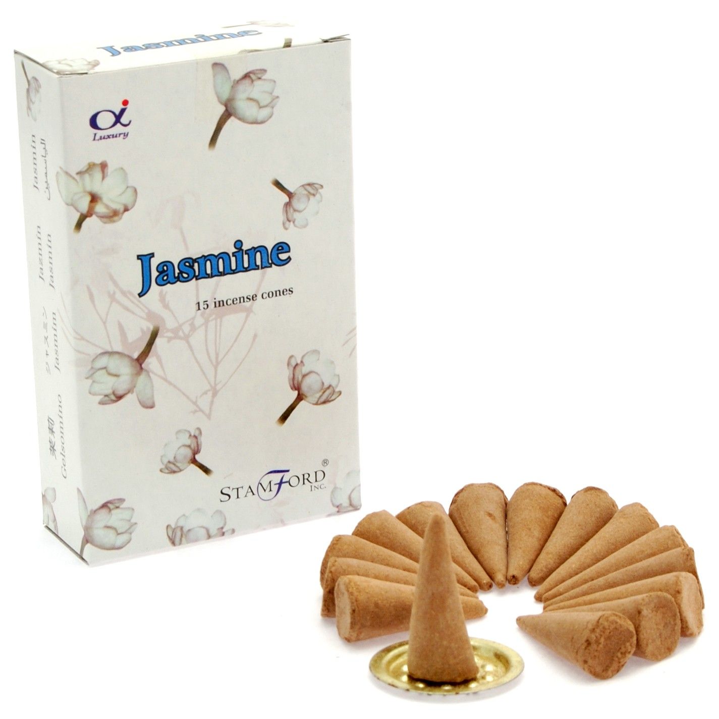 Stamford Premium røgelseskegler – Jasmine