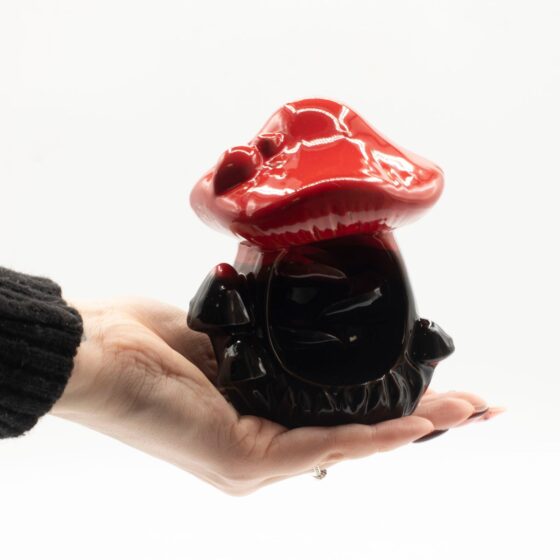Backflow røgelsesbrænder – Large Red Mushroom - Billede 3