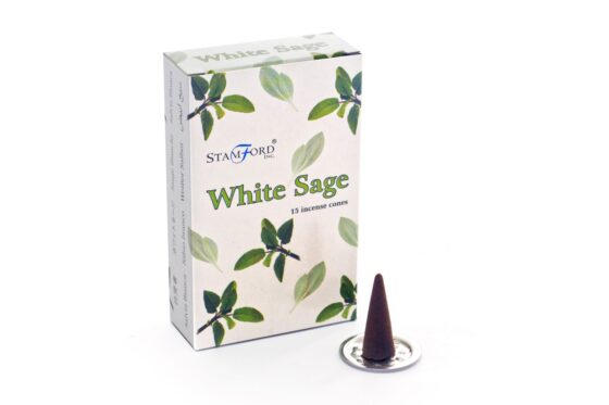 Stamford Premium røgelseskegler – White Sage - Billede 2