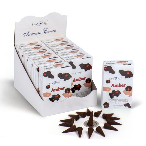 Stamford Premium røgelseskegler – Amber - Billede 1