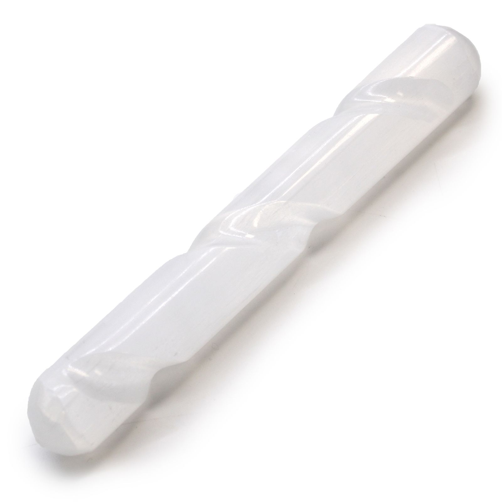 Selenit spiralstav – 16 cm (rund i begge ender)