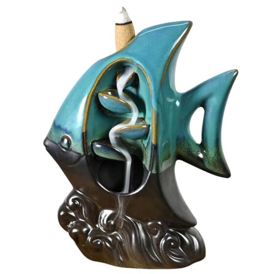 Backflow røgelsesbrænder – Tropical Fish - Billede 4