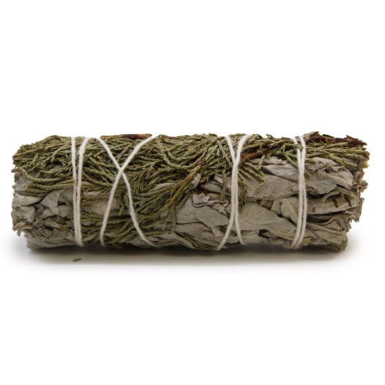Ancient Wisdom smudge stick – White Sage & Juniper (10 cm) - Billede 1