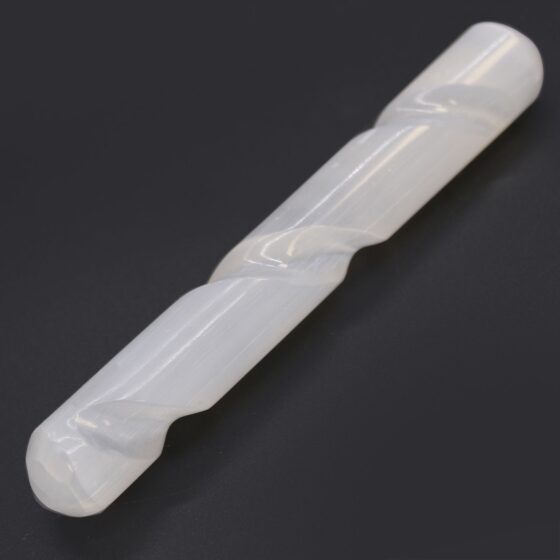 Selenit spiralstav – 16 cm (rund i begge ender) - Billede 3