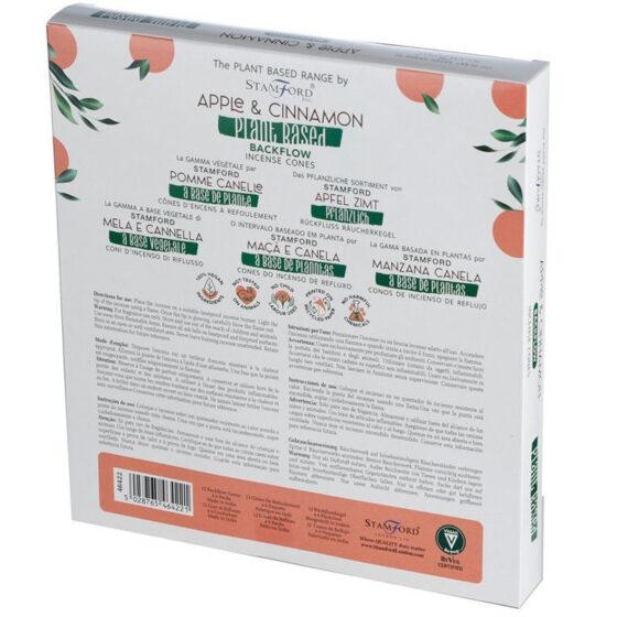 Stamford Plant Based backflow røgelseskegler – Apple & Cinnamon - Billede 3