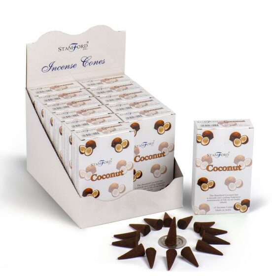 Stamford Premium røgelseskegler – Coconut - Billede 1