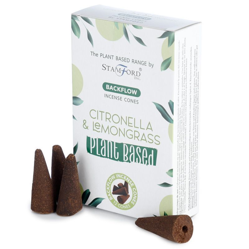 Stamford Plant Based backflow røgelseskegler – Citronella & Lemongrass