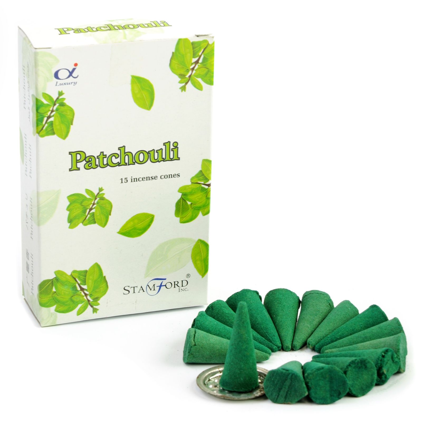 Stamford Premium røgelseskegler – Patchouli