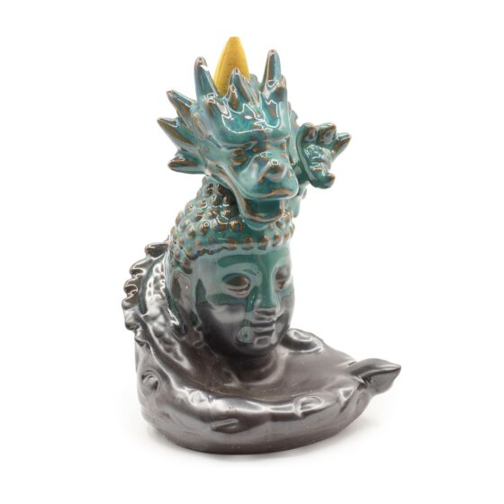 Backflow røgelsesbrænder – Dragon Over Buddha - Billede 1