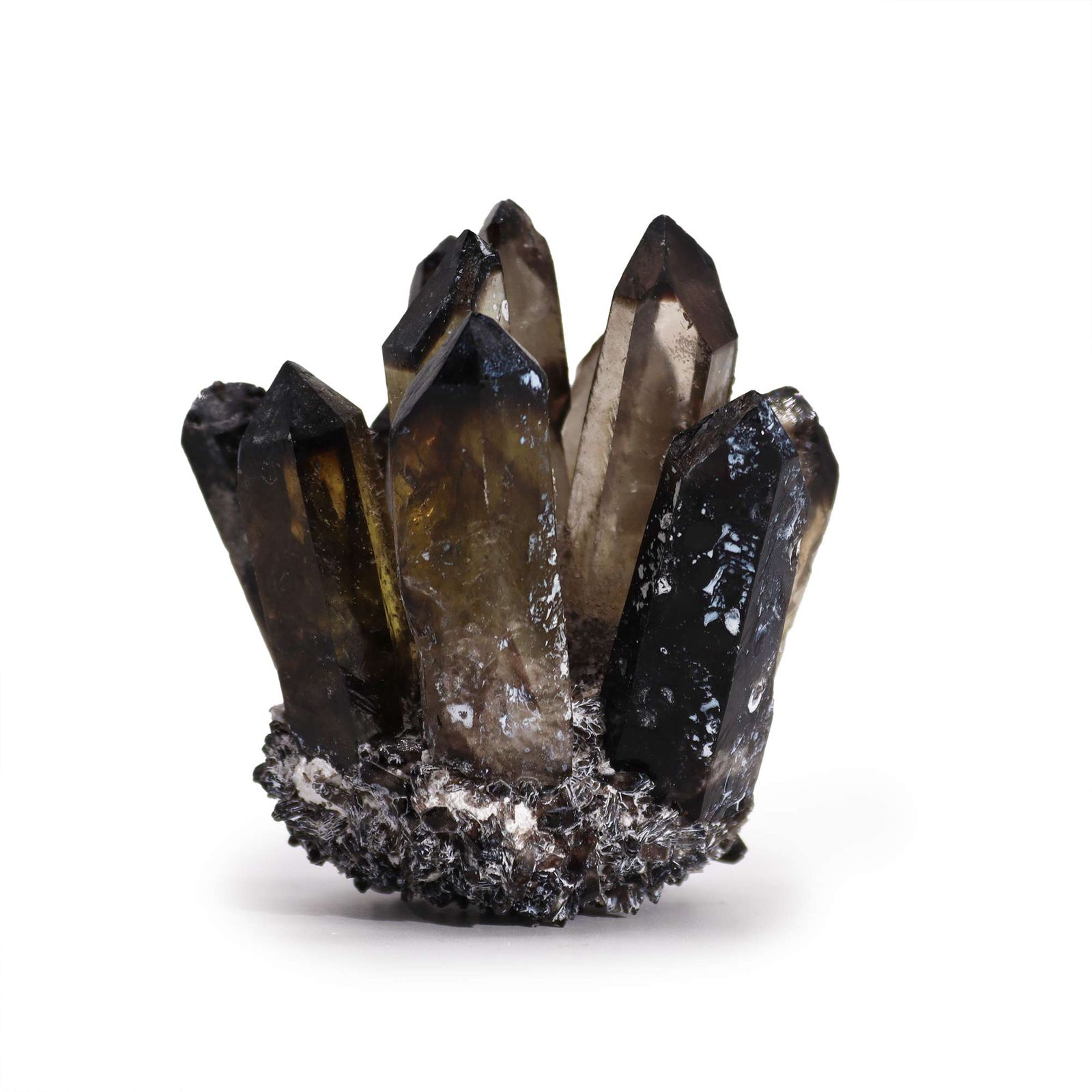 Crafted kvarts-cluster – Smoky Ghost (ca. 250–300 g)