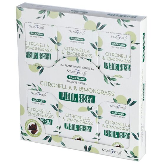 Stamford Plant Based backflow røgelseskegler – Citronella & Lemongrass - Billede 3