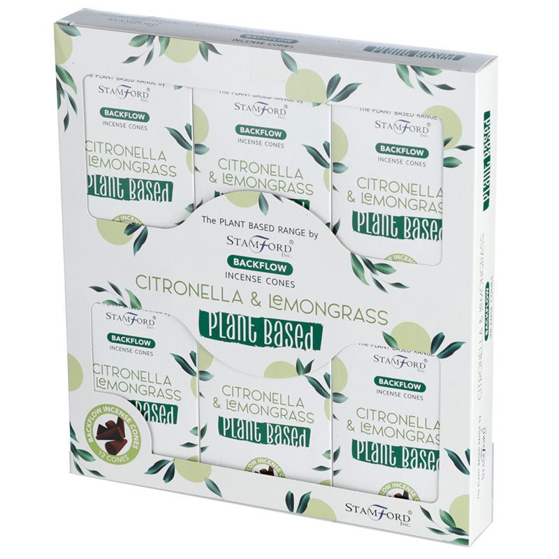 Stamford Plant Based backflow røgelseskegler – Citronella & Lemongrass