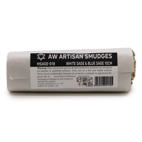 Ancient Wisdom smudge stick – White Sage & Blue Sage (10 cm) - Billede 2
