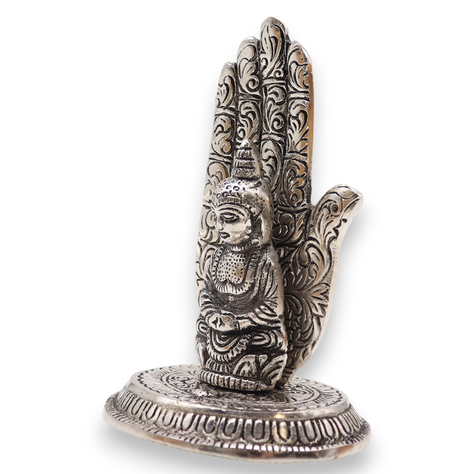 Hånd Buddha røgelsesholder (13×9 cm)