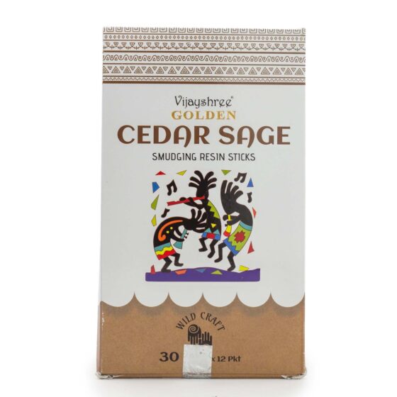 Golden Smudging Resin røgelsespinde – Cedersalvie - Billede 2