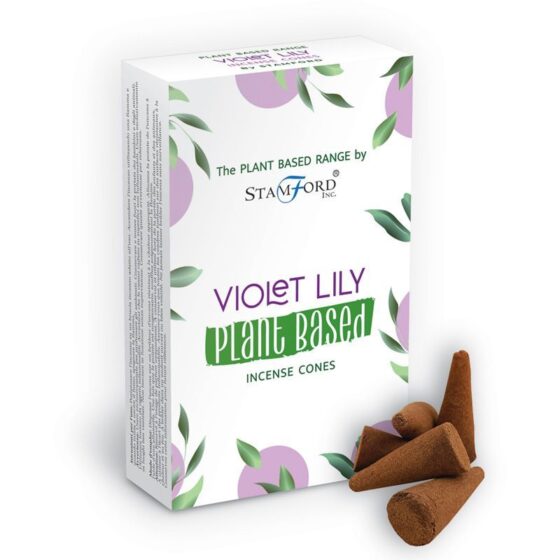 Stamford Plant Based røgelseskegler – Violet Lilly - Billede 1