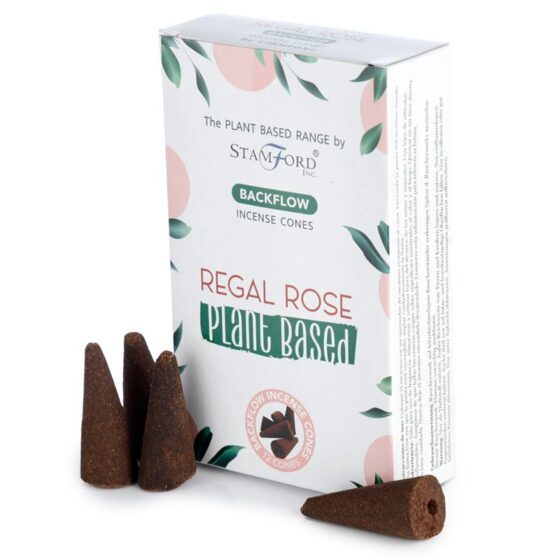 Stamford Plant Based backflow røgelseskegler – Regal Rose - Billede 1