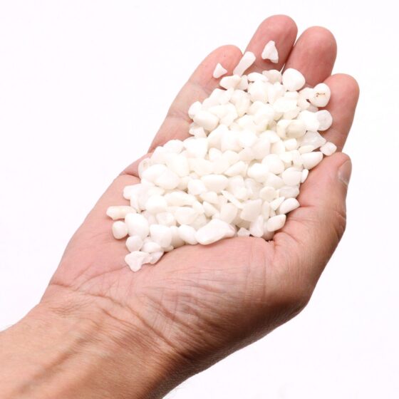 Hvid kvarts fliser – 1 kg - Billede 2