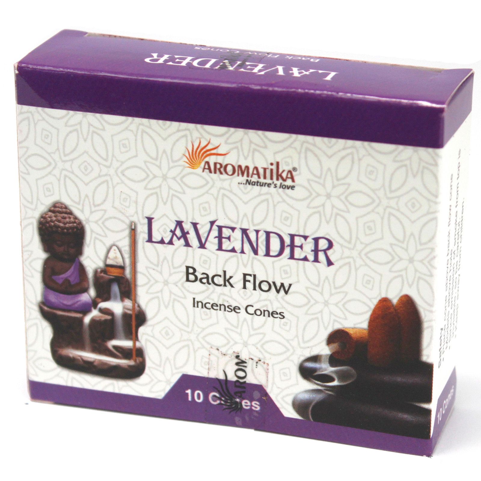 Aromatika backflow røgelseskegler – Lavender