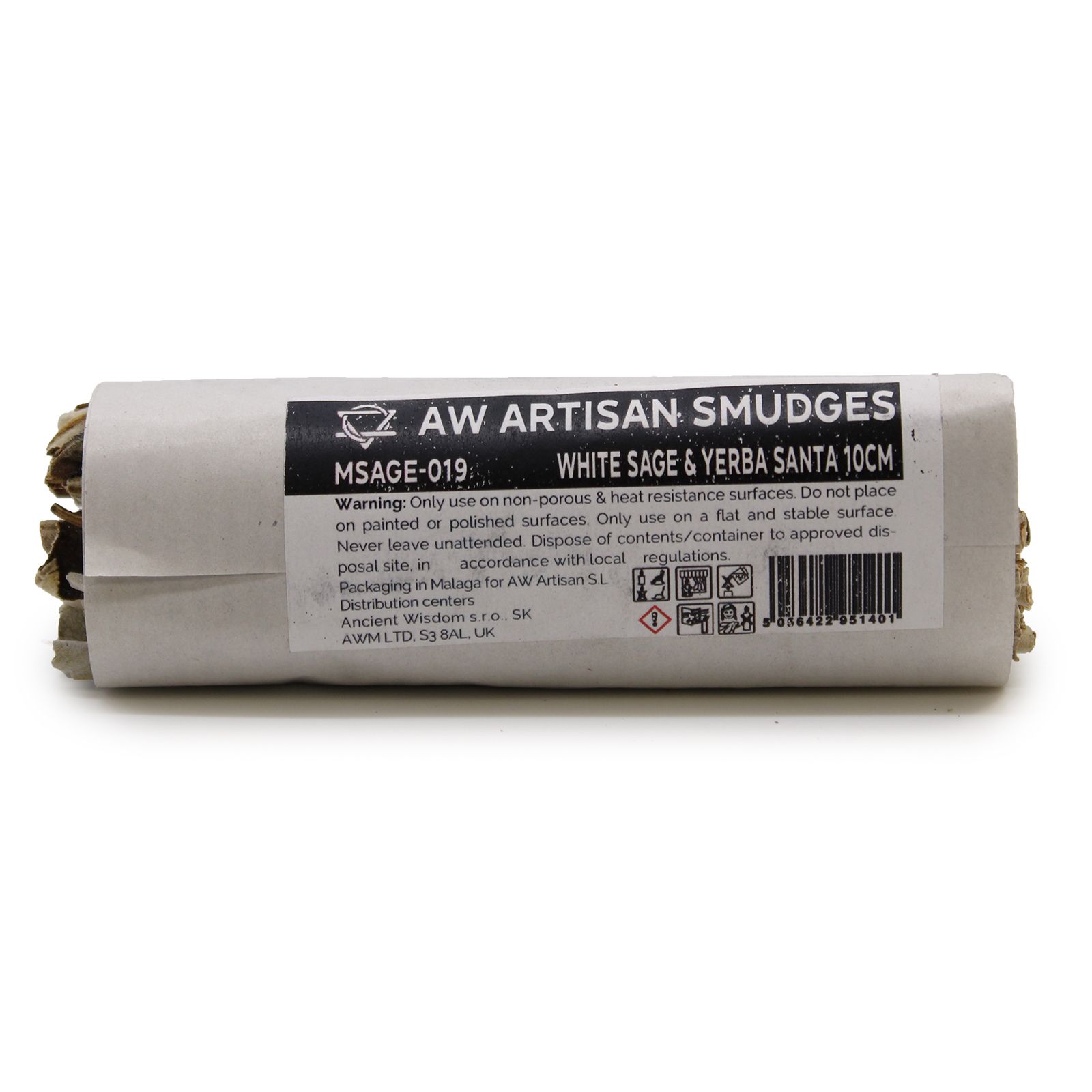 Ancient Wisdom smudge stick – White Sage & Yerba Santa (10 cm)