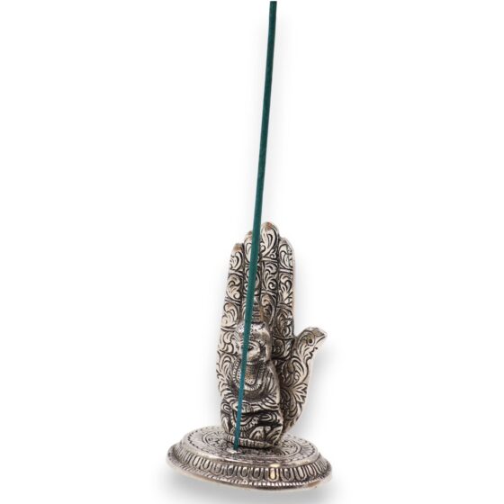 Hånd Buddha røgelsesholder (13×9 cm) - Billede 3