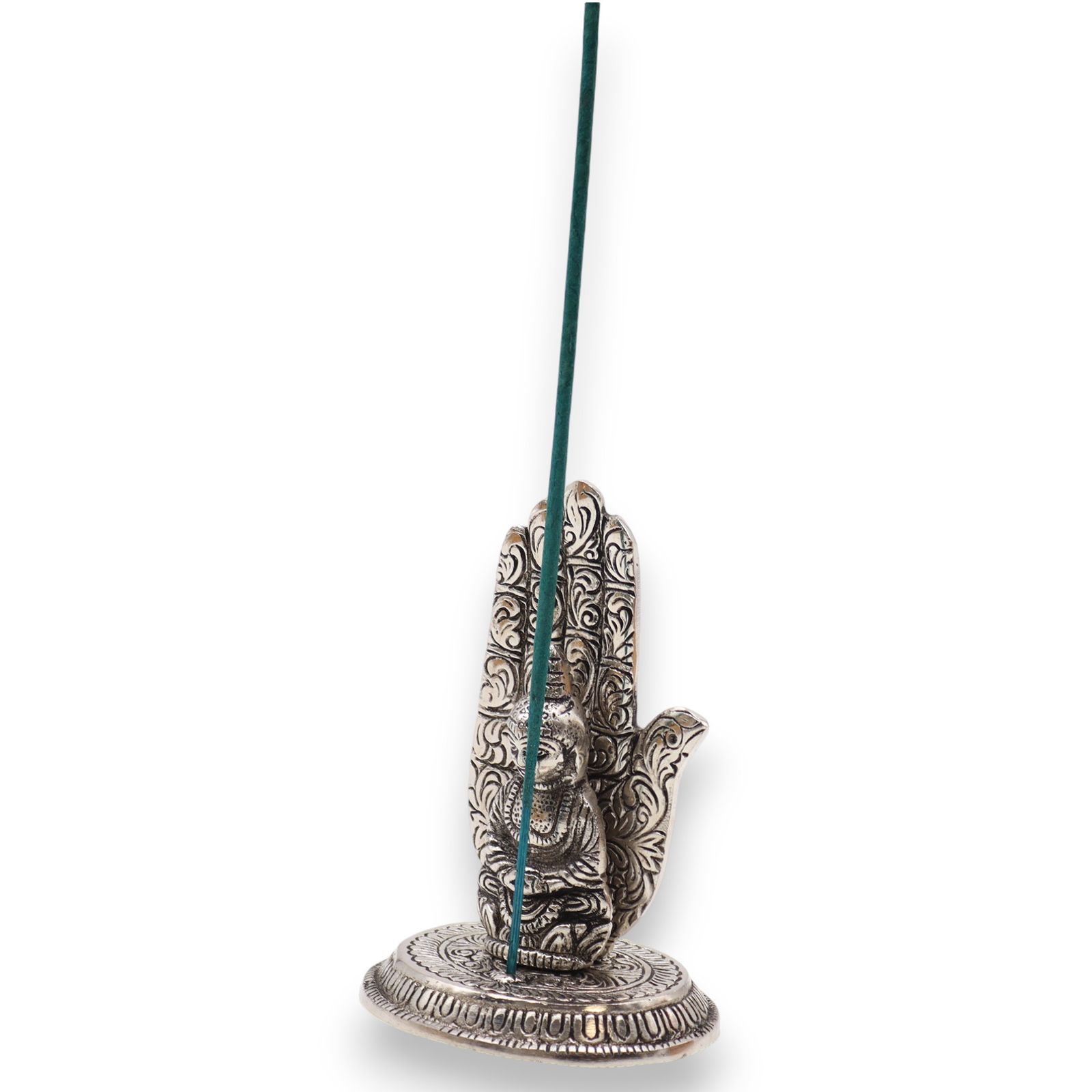 Hånd Buddha røgelsesholder (13×9 cm)