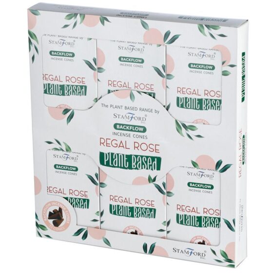 Stamford Plant Based backflow røgelseskegler – Regal Rose - Billede 4